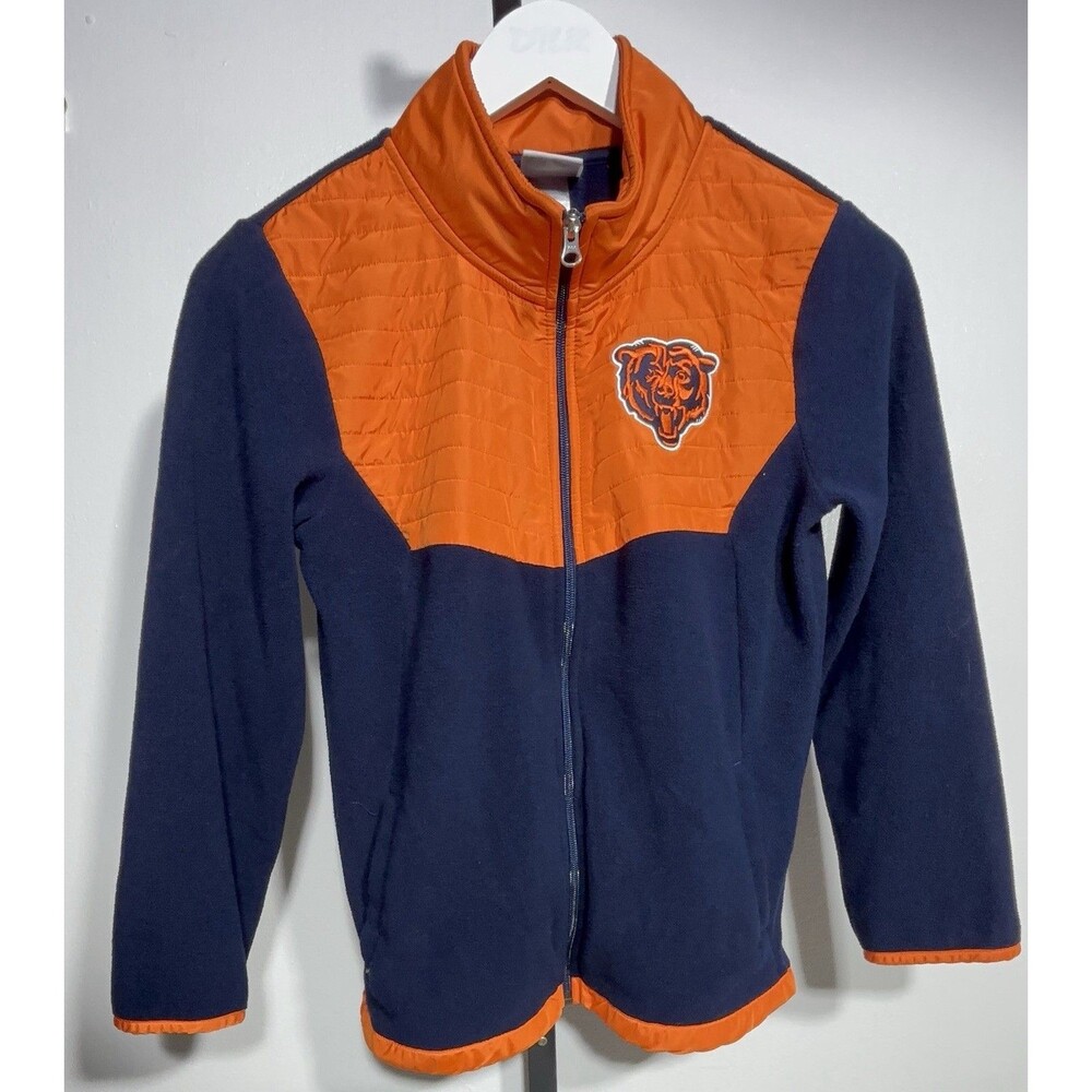 Chicago Bears NFL Football Athletic Jacket Boys  Medium 10/12 Zip